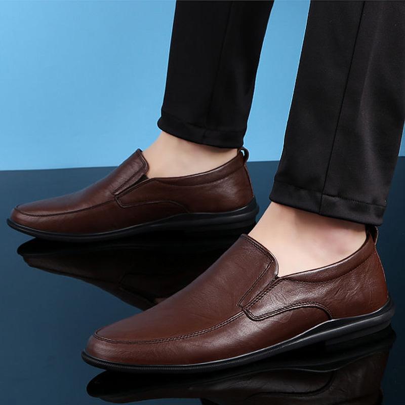 Мужская повседневная обувь из натуральной кожи 2024 года — фото 3