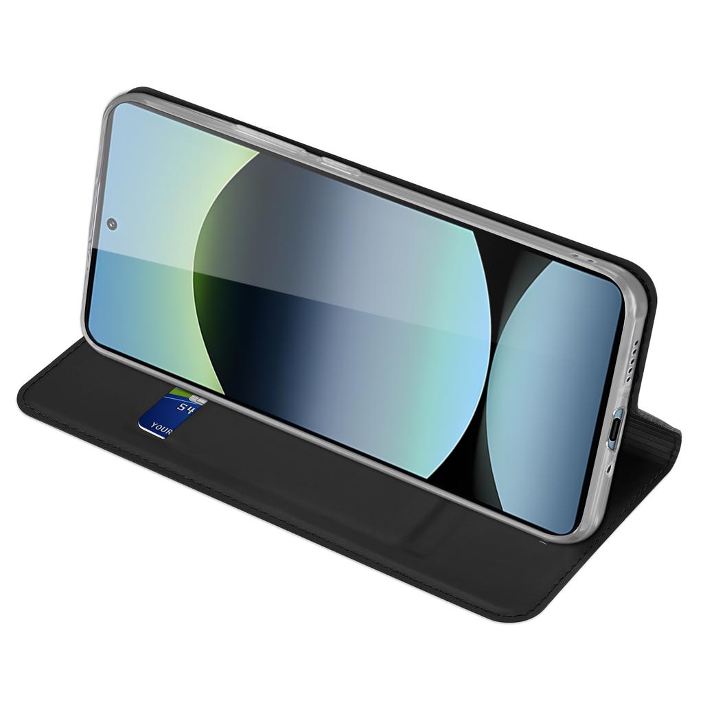 Etui dla Xiaomi Redmi Note 14S 4G DUX DUCIS Seria Skin Pro Skórzane Etui z Uchwytem na Karty