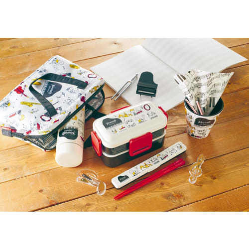 Skater Chopsticks and Chopstick Case Set, Snoopy Orchestra Design, 18cm, Antibacterial, Adult Size, Made In Japan, ABC3AG-A