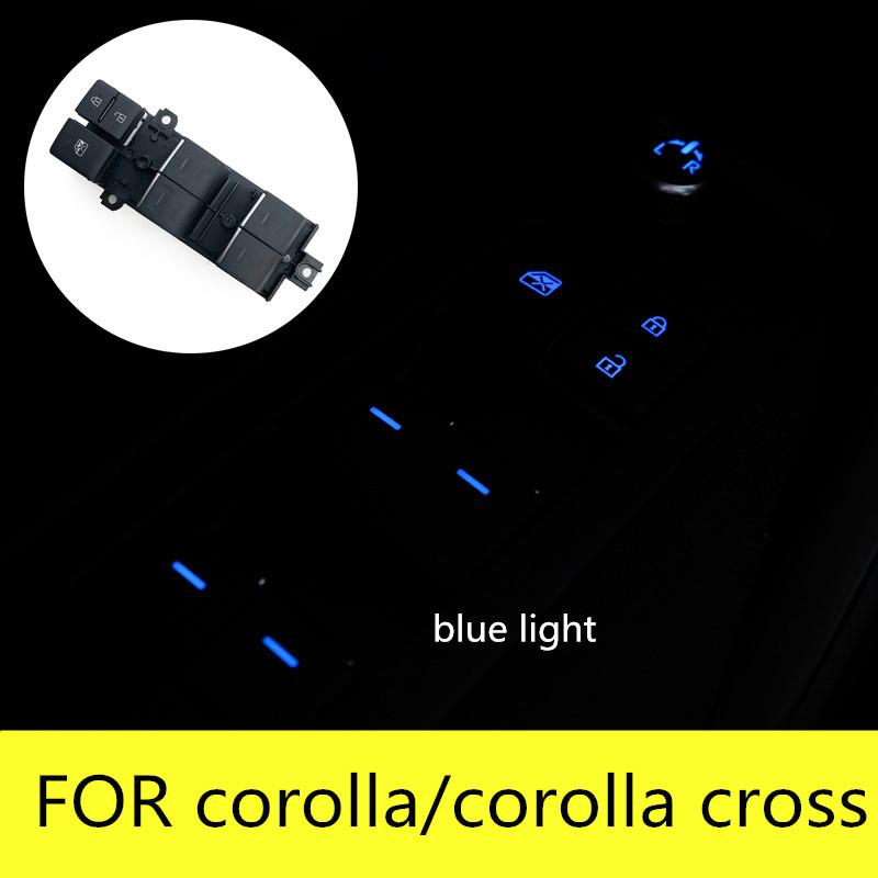 LED Lighted Power Window Switch for Toyota RAV4 XA50 Corolla cross Wildlander Backlight Left Driving Upgrade