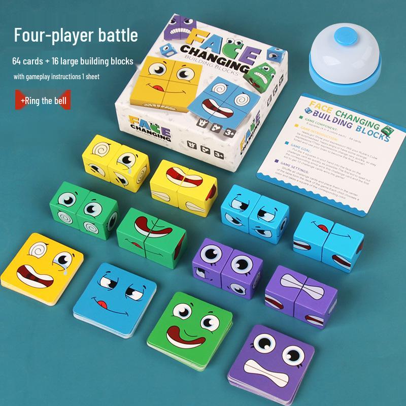 Kids' Wooden Magic Cube Battle Game - Educational and Fun Early Learning Toy