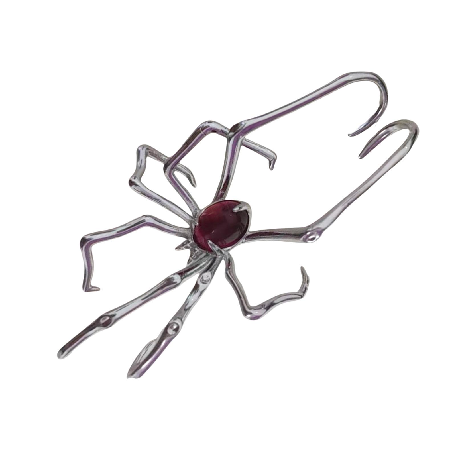 

Уникальный кафф для ушей в виде ползающих пауков, без пирсинга, портативный, из сплава, удобный для модных личностей