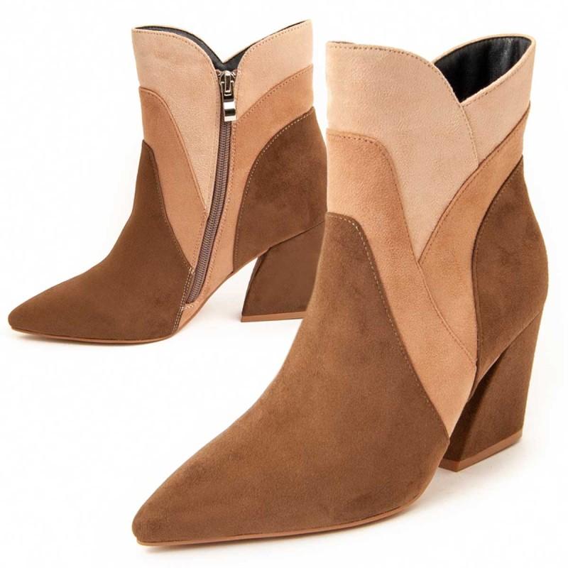 Botín De Tacón Para Mujer.  Montevita  Mila  96636