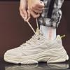Men's shoes spring solid color breathable sports casual shoes versatile heightening platform dad shoes 2025 new little white tide shoes