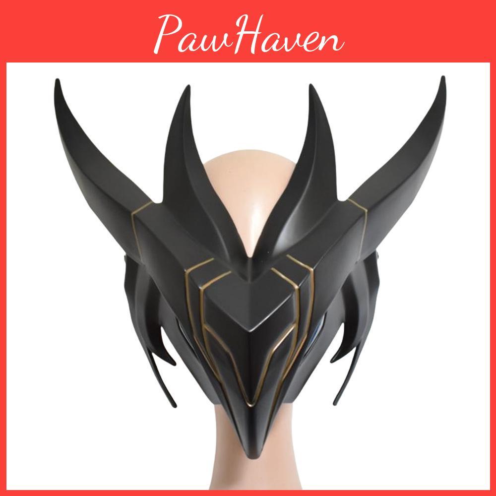 Masca Luminoasă Yone League Of Legends cu Spiritul Sabiei Pentru Cosplay și Decor de Halloween