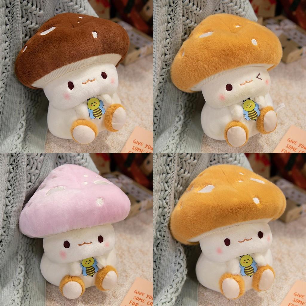 Whimsical Plush Mushroom Toy Material Children Room Decor Festival Gift Dolls