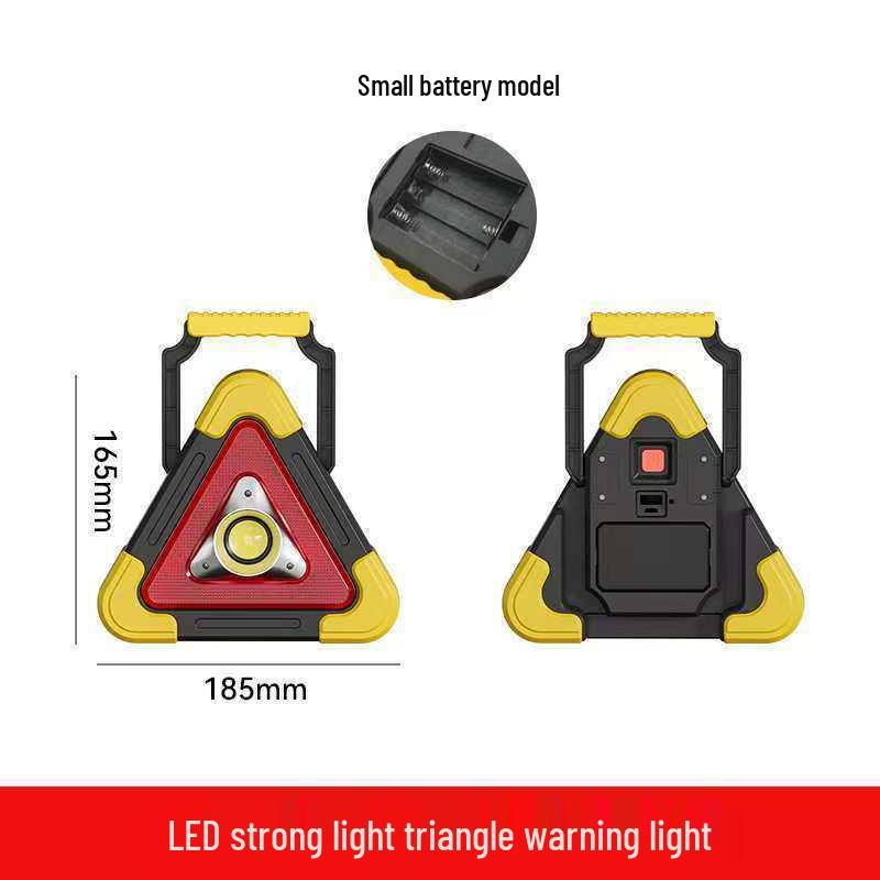 Solar-Powered Explosion-Proof Emergency Triangle Warning Light