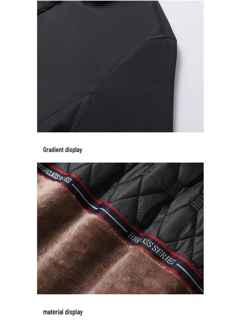 Herren Fleecegefütterte Executive Jacke - Frühling & Herbst Oberbekleidung