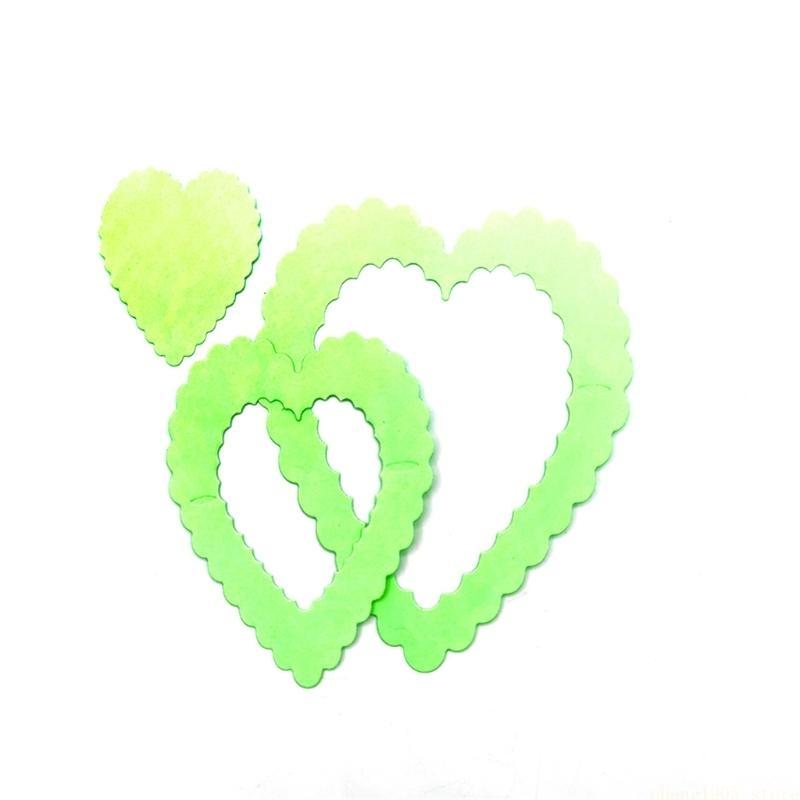 QX2E Heart Cutting Dies Embossing Stencils Cards Decorations Wedding Metal Die Cuts
