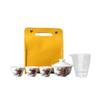 White Porcelain Travel Tea Set Cover Bowl Portable Business Gifts Insurance Banking Shopping Mall Event Public Relations Planning