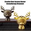 Creative Nordic Reindeer Incense Burner Alloy Incense Burner Auspicious Cloud Incense Burner Home Indoor Aromatherapy Ornament