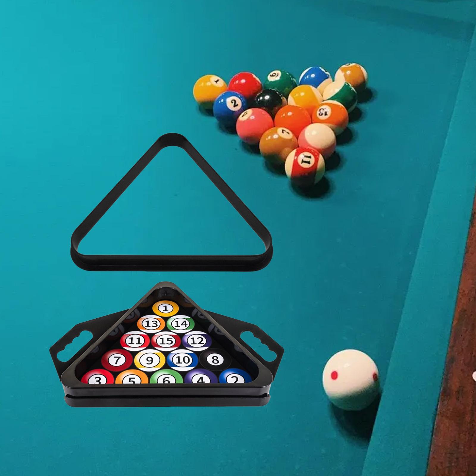 

Billiard Triangle Rack Frame, Table Pool Ball Rack, for Club Home Sports Indoor Billiard Room чёрный