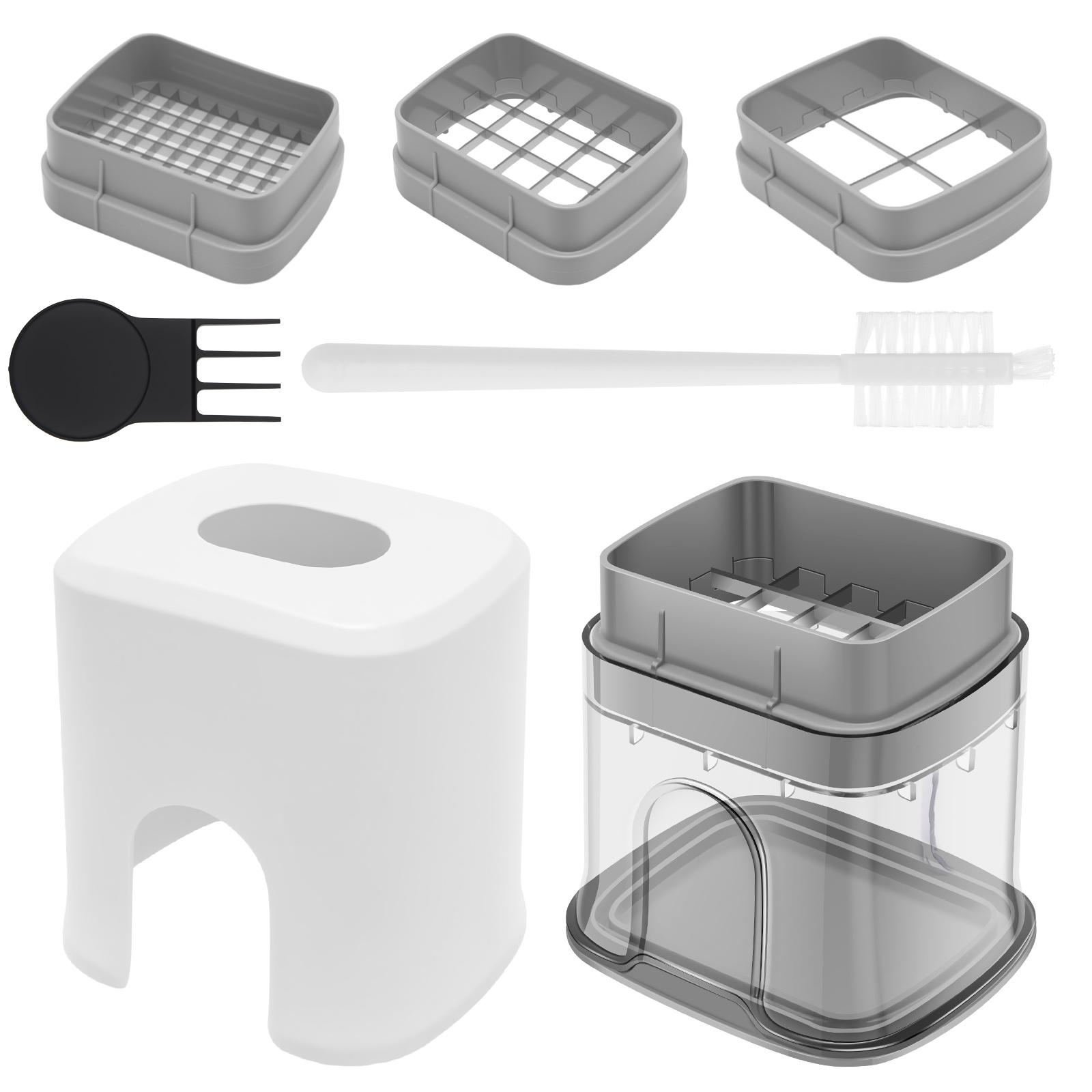 

1 Набір Багатофункціональний Овочерізка Подрібнювач Їжі Нарізка Цибулі Соломка для Картоплі Фрі для Дому Ресторану та Кухонні Гаджети