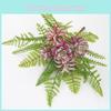 Flower Succulent Plant Cluster With Handcrafted Elements For Indoor Decor