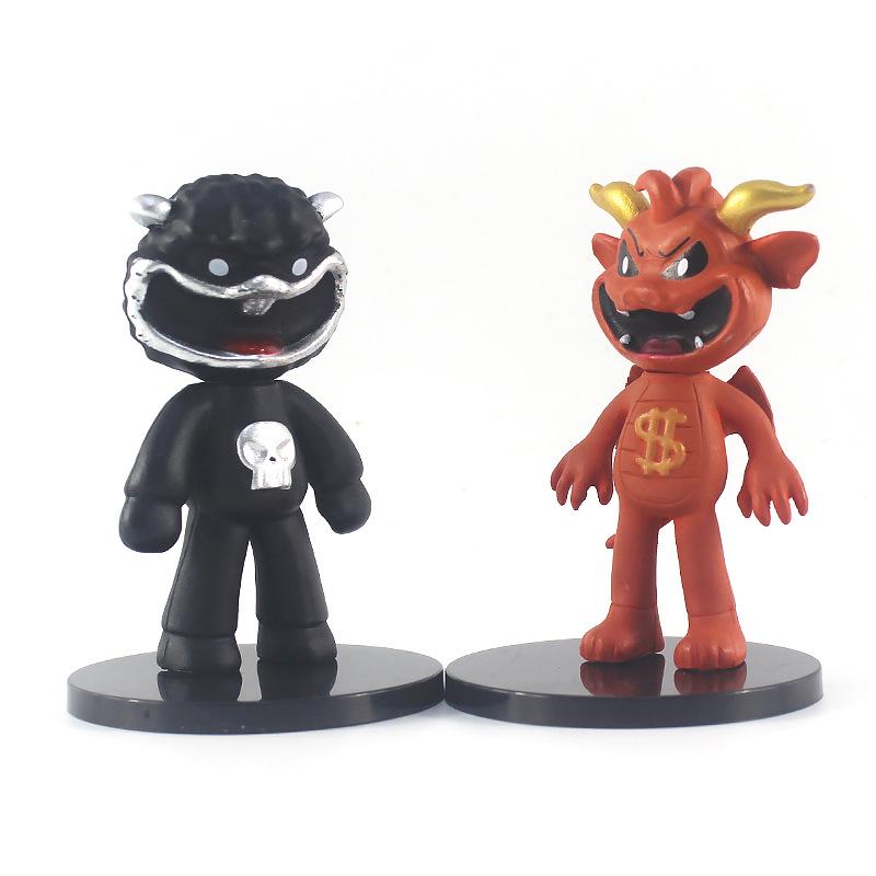 Smiling Bobbi Figure: 7-9cm Rotatable Head Animal Office Ornament