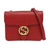 [Pre-Owned] Gold Double G Chain Shoulder Strap Crossbody Accordion Bag - Very Good #12I06U4