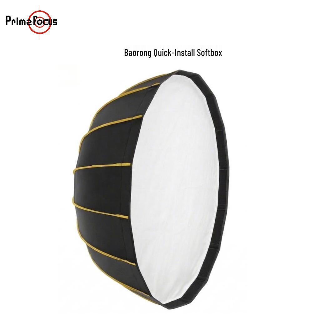 Portable Parabolic Softbox Diffuser with Bowens Mount for Photography and Live Broadcast Lighting 65cm Bowens Mount Softbox with Grid