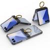 Samsung Z Flip7 FE Protective Case with Spring Hinge and Mid-Axis Ring Holder, Compatible with Flip6/5