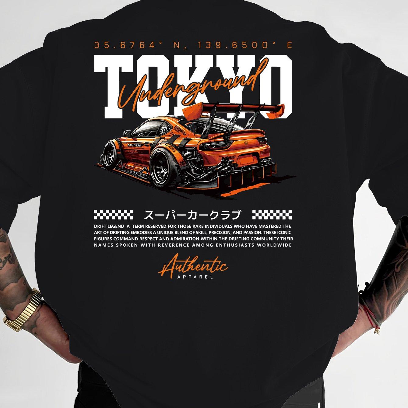 

Tokyo Drift Мужская Хлопковая Футболка Стритвир Фитнес Мышечный Стиль Черно-Оранжевая - Мужская Летняя Хлопковая Футболка с Принтом S разноцветный