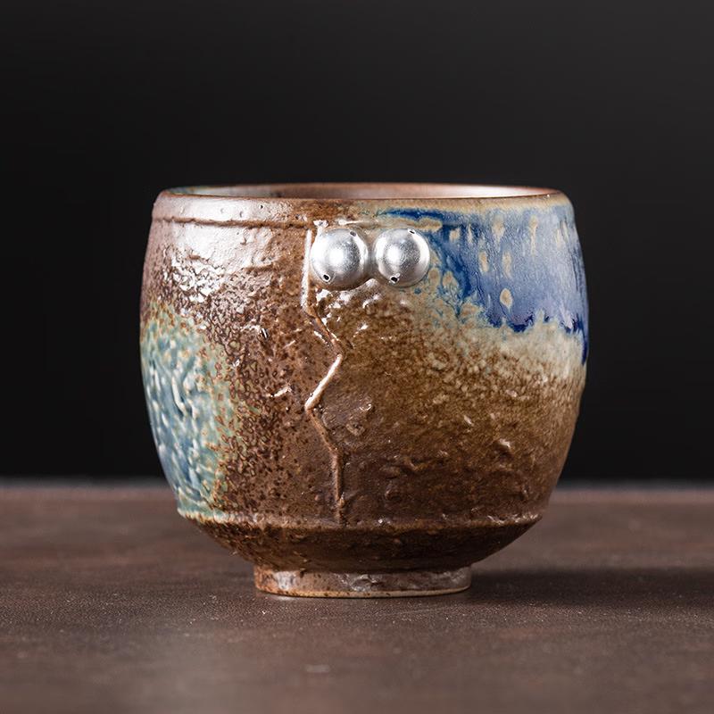 Jimo Jian Ware Master Teacup with Kiln-Changed Glaze