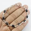Natural Black Onyx Bracelet, Handmade Bracelet for Women, 925 Sterling Silver Bracelet, Wedding Bracelet, Black Gemstone