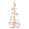Vidaxl Drewniana Choinka Do Udekorowania, 150 Cm, Lite Drewno Sosnowe