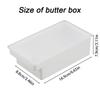 Butter Keeper with Measuring Cutter - Cheese Storage Container for Refrigerator, Airtight Food Saver Box