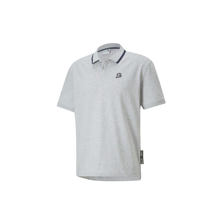 PUMA Team Polo Tee Grey Men s 536945-04 M