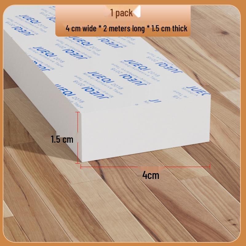 Samoprzylepny biały pasek z gumy piankowej: Uszczelka do drzwi i okien, amortyzująca, dźwiękoszczelna, podkładka antykolizyjna do urządzeń mechanicznych.