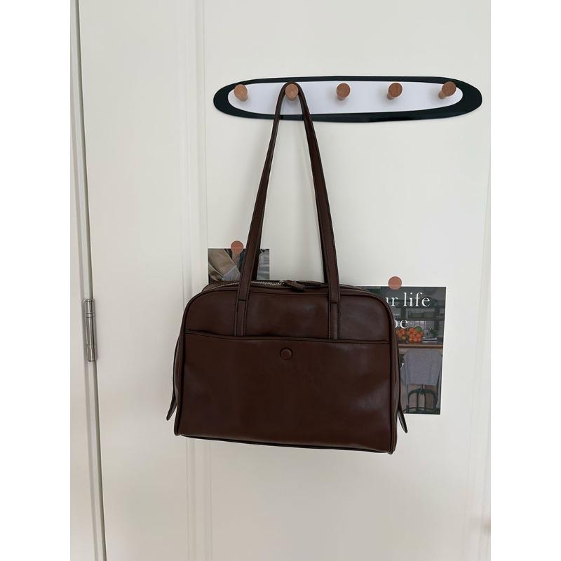 Korean New Pillow Bag Women's Retro Shoulder Bag for Work Commuting Handheld Large Capacity Tote Bag
