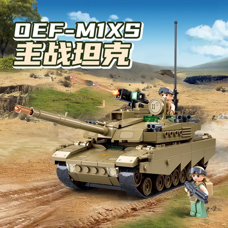 T-54 Main Battle Tank Building Block Classic World War Military Armored Vehicle Model Bricks M4A3 BMP T90 II STEM DIY Model Kit 3D Interlocking