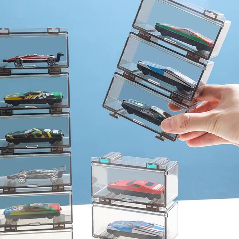 Autíčka Průhledný Prachotěsný Carro Model Kolekce Displej Kombinovatelný Skořepina Akrylový Úložný Box Pro Kluky Dárek