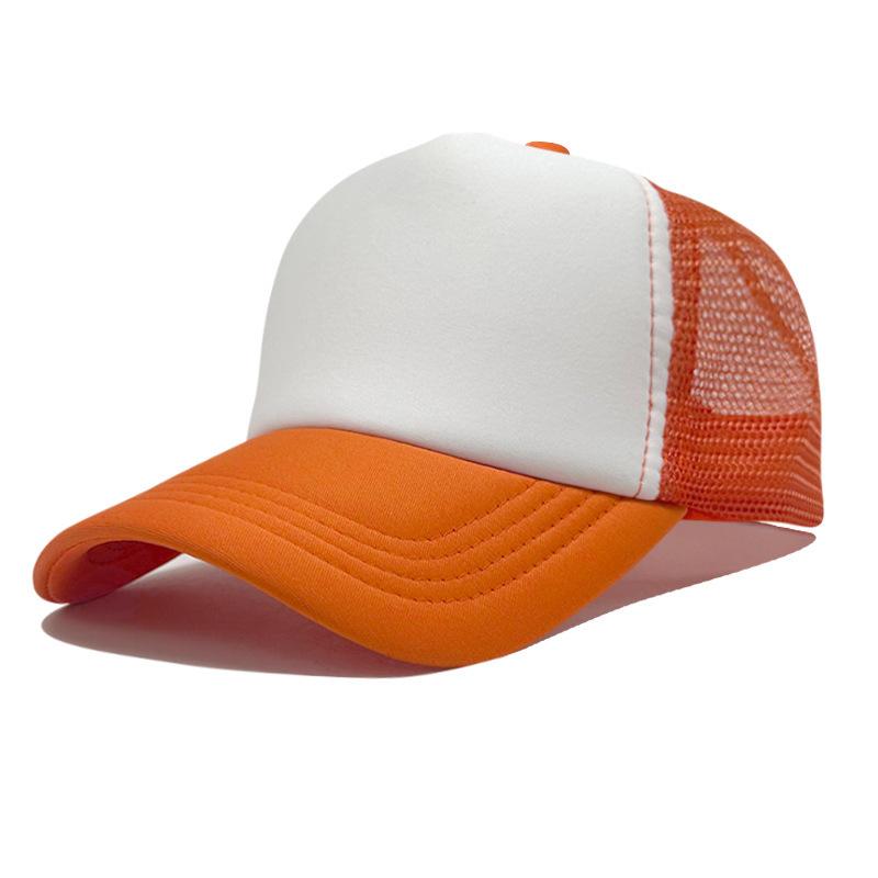 High Quality Custom LOGO 5 Panel Mesh Baseball Cap Print Embroidery Sponge Foam Trucker Hats