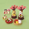 ZAKKA Handmade Japanese Cat Cherry Blossom Season DIY Resin Figurines Ornaments