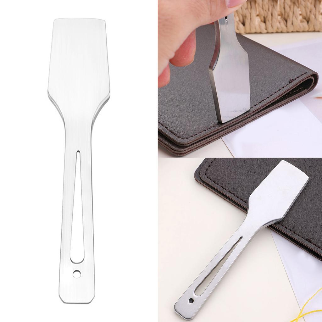 Leather Edging Smoothing Tool Ergonomic Handle Comfortable Grip Leather Working Tool for Leather Craft Stitching Project