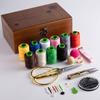 High-End Retro Wooden Sewing Kit: Multifunctional Storage Box for Home or Wedding Dowry