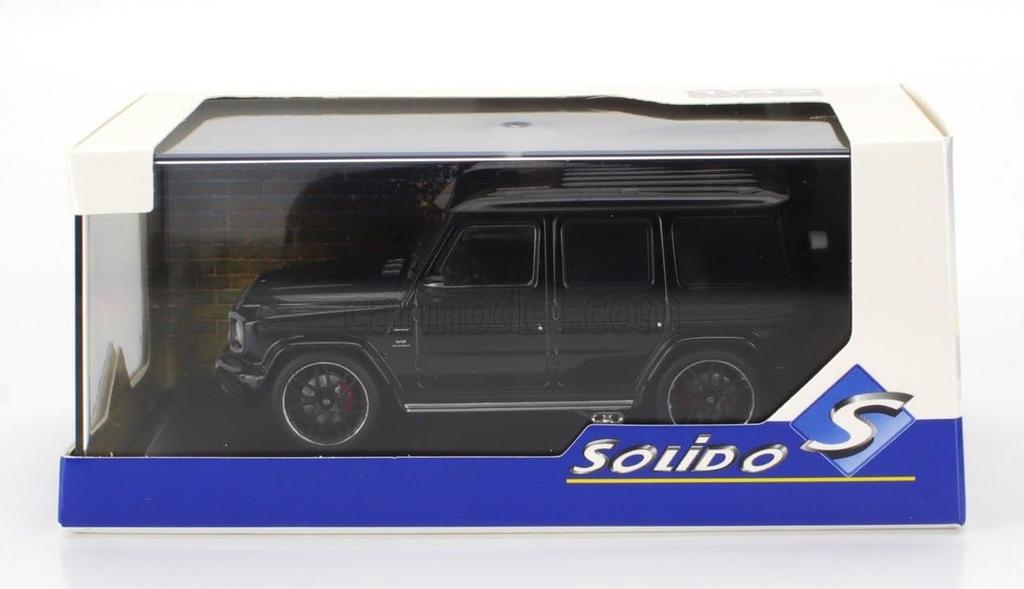 Solido Mercedes-Benz 1/43 Scale Diecast Model Car: Benz G-Class G63 AMG 2018 (Black) [Parallel Import]
