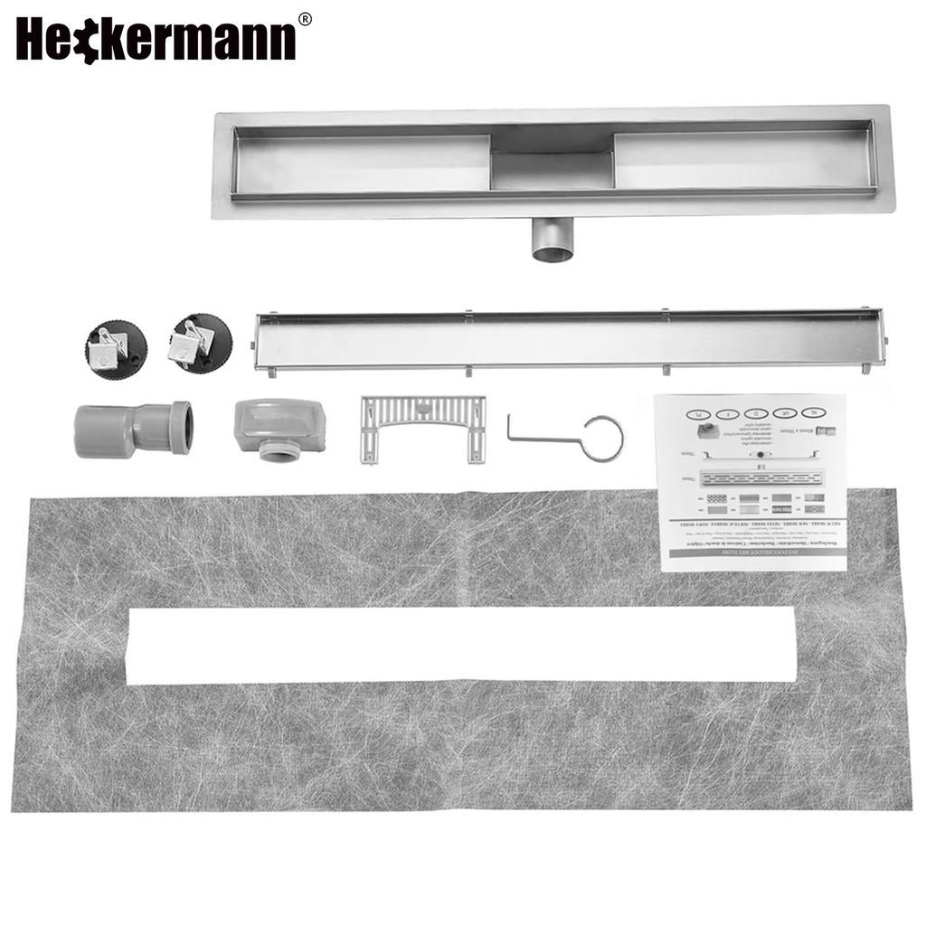 Heckermann Linear Floor Shower Drain 70cm Silver