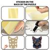 Wacocetoy Black Cat Wooden Irregular Jigsaw Puzzle with Original Piggy Bank - Educational Decompression Toy
