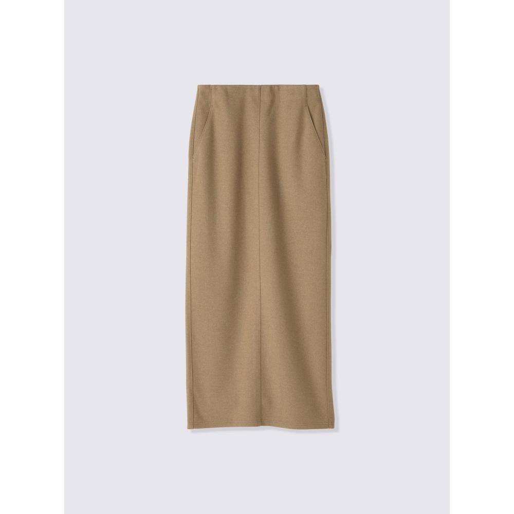 Gu By Uniqlo Cozy Melton Skirt Longer Length
