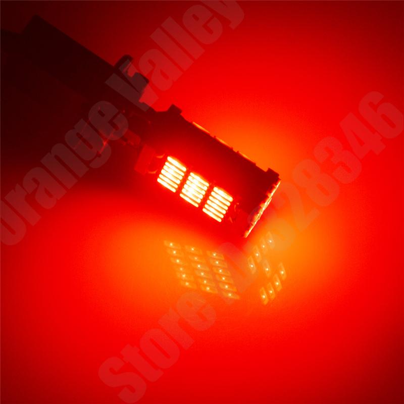 2PCS Superior LED T15 W16W 45 SMD 4014 Car Auto Canbus Reversing Lamps Stop Light Back Up Lights Reverse Bulb Dome Lights 6
