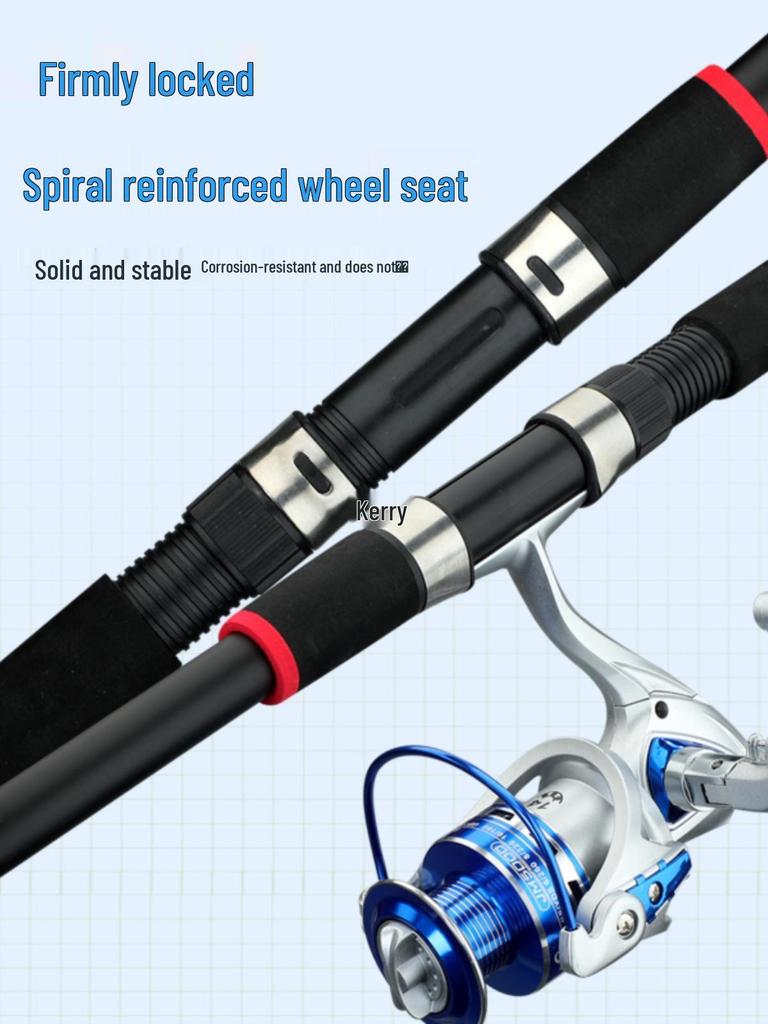 Wolf King Ultra-Hard Carbon Long-Distance Sea Fishing Rod Set