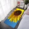 Door Mats Interior Foot Rug Sun Flower Welcome Floor Mat Rectangle Soft Hallway Carpet Kitchen Rugs Fluffy Home Decoration