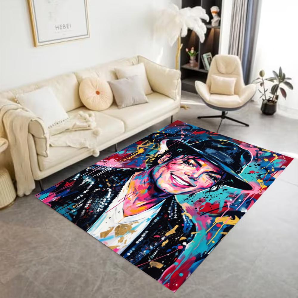 Michael Jackson Dance Pose Floor Rug Office Rug Suitable For Kitchen Game Room Entryway Dormitory Antislip Carpet Office Home Decor
