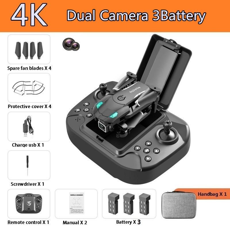 Neue S128 Mini Drone 4K HD Kamera Drei-seitige Hindernis Vermeidung Druck Feste Höhe Professionelle Faltbare Quadcopter Spielzeug