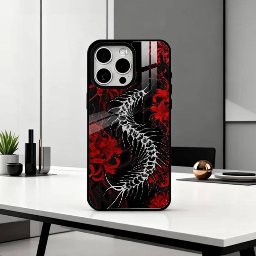 okyo G-Ghoul Red Spider Lily   Phone Case For iPhone17,16,15,14,13,12,11 Plus,Pro Max Magnetic For Magsafe Wireless Charging