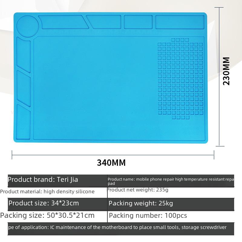 Covoraș Magnetic Mare pentru Reparații Electronice pentru Laptopuri și Telefoane cu Compatibilitate cu Fier de Lipit, Pistol cu Aer Cald, Stație de Lipit