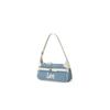 New Lee Fabric Shoulder Bag, Underarm Handbag Regular Women's Dark Blue & Brown/Light Blue & White LE250249M