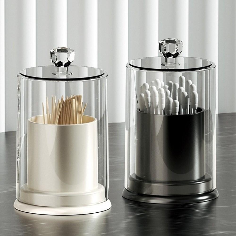 Portable Toothpick Storage Bucket Dust-proof Toothpick Box Practical Toothpick Holder Desktop
