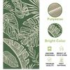Spring Summer Tropical Plant Table Runner, Green Palm Leaves Monstera Kitchen Dining Table Decoration, Seasonal Botanical Burlap Indoor Outdoor Home